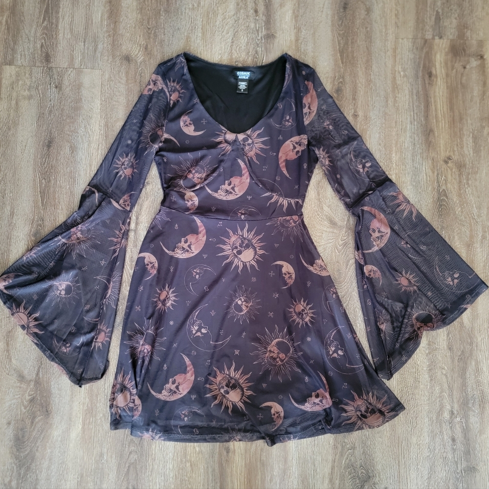 Hot Topic Celestial Black Dress #2833